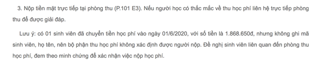 Một sinh viên chuyển gần 2 tỷ đồng tiền học phí: Do lỗi đánh máy! - 3 Một sinh viên chuyển gần 2 tỷ đồng tiền học phí: Do lỗi đánh máy! - 3