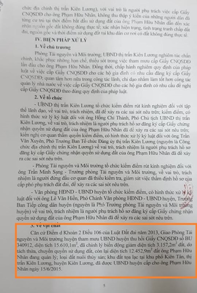 Vụ cấp 15.600m2 đất công cho nguyên xã đội trưởng: Người ký hồ sơ nói gì? - 7 Vụ cấp 15.600m2 đất công cho nguyên xã đội trưởng: Người ký hồ sơ nói gì? - 7