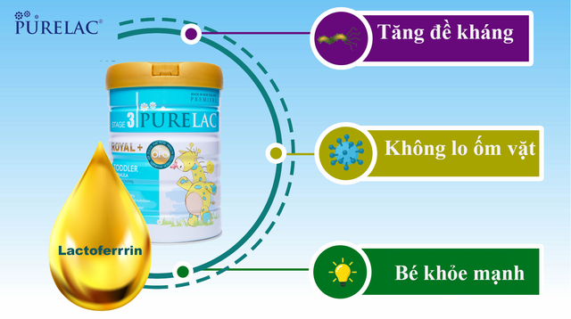 Kháng thể Lactoferrin trong sữa PureLac giúp trẻ khỏe mạnh, tránh ốm vặt - 2 Kháng thể Lactoferrin trong sữa PureLac giúp trẻ khỏe mạnh, tránh ốm vặt - 2