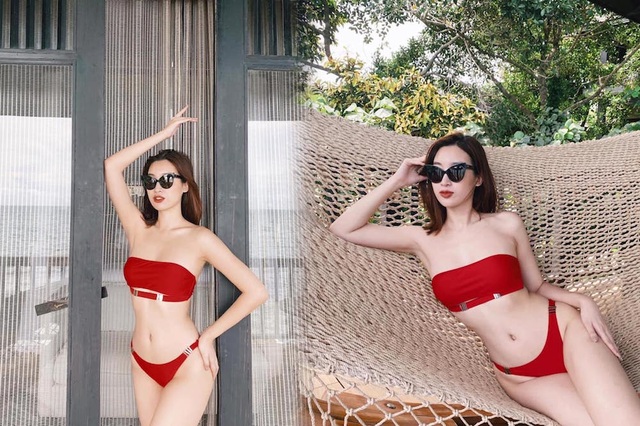 Hoa hậu Đỗ Mỹ Linh khoe dáng với bikini chào hè - 1