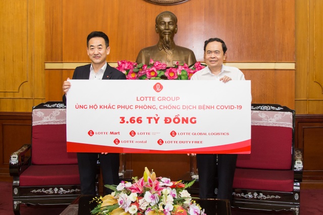 Tập đoàn Lotte trao 3,66 tỷ đồng, chung tay cùng Việt Nam phục hồi sau Covid-19 - 2 Tập đoàn Lotte trao 3,66 tỷ đồng, chung tay cùng Việt Nam phục hồi sau Covid-19 - 2