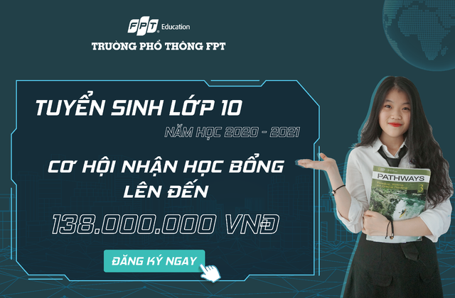 Trường THPT FPT Đà Nẵng tuyển sinh 600 chỉ tiêu năm học 2020-2021 - 1 Trường THPT FPT Đà Nẵng tuyển sinh 600 chỉ tiêu năm học 2020-2021 - 1