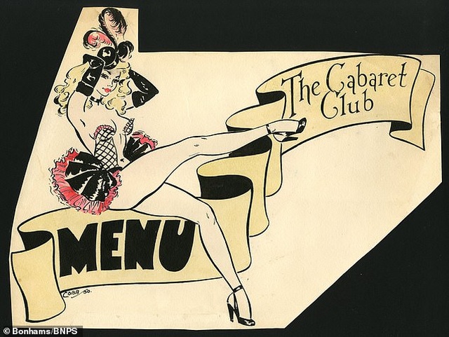 Đấu giá những bức phác họa phục trang gợi cảm của vũ nữ thập niên 1960 - Ảnh minh hoạ 8