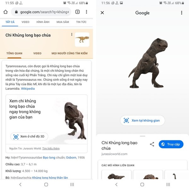 Hướng dẫn chụp ảnh cùng khủng long nhờ công nghệ AR trên smartphone - 2