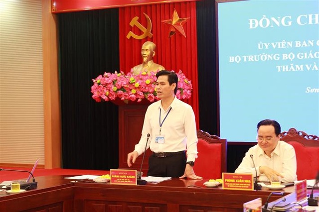 Bộ trưởng GDĐT: Sẵn sàng hỗ trợ tập huấn riêng cho “điểm nóng” thi Sơn La - 1 Bộ trưởng GDĐT: Sẵn sàng hỗ trợ tập huấn riêng cho “điểm nóng” thi Sơn La - 1