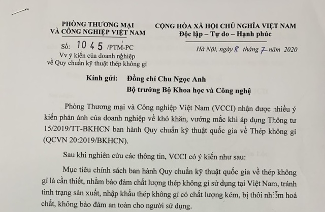VCCI kiến nghị Bộ Khoa học xem xét lại Thông tư gây khó cho doanh nghiệp - 2 VCCI kiến nghị Bộ Khoa học xem xét lại Thông tư gây khó cho doanh nghiệp - 2