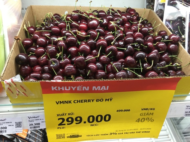 Cherry nhập khẩu rẻ chưa từng thấy, chỉ 299.000 đồng/kg bán đầy siêu thị - 1 Cherry nhập khẩu rẻ chưa từng thấy, chỉ 299.000 đồng/kg bán đầy siêu thị - 1