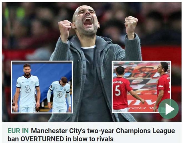 Man City chiến thắng ngoạn mục UEFA, báo chí Anh hân hoan - 3 Man City chiến thắng ngoạn mục UEFA, báo chí Anh hân hoan - 3