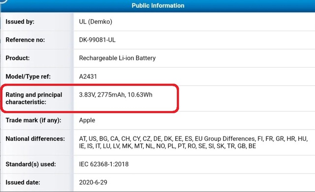 Lộ thông tin dung lượng pin đáng thất vọng của iPhone 12 - 3 Lộ thông tin dung lượng pin đáng thất vọng của iPhone 12 - 3