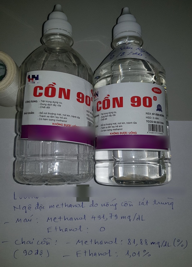 Ngộ độc methanol: Mù mắt, hoại tử não vĩnh viễn, tỉ lệ tử vong lên đến 50% - 1