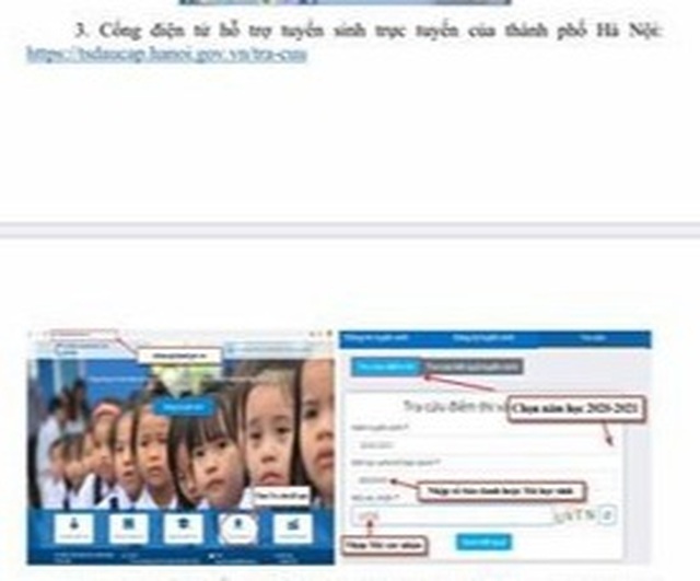 Hà Nội: Công bố điểm thi vào lớp 10 THPT năm học 2020-2021 - 3 Hà Nội: Công bố điểm thi vào lớp 10 THPT năm học 2020-2021 - 3