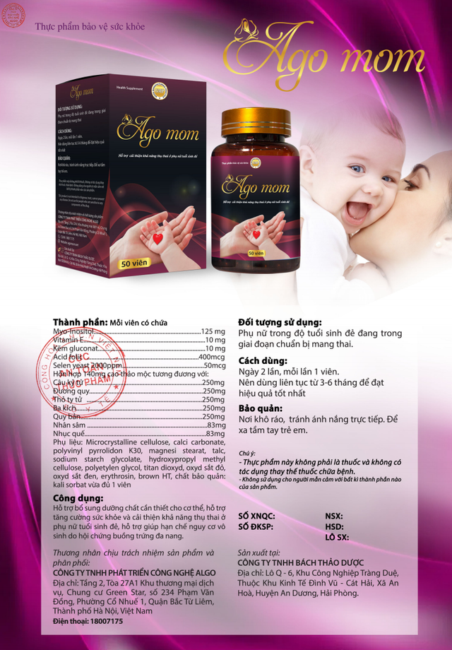Ago Mom - đồng hành cùng chị em đang gặp tình trạng khó có con - 5 Ago Mom - đồng hành cùng chị em đang gặp tình trạng khó có con - 5