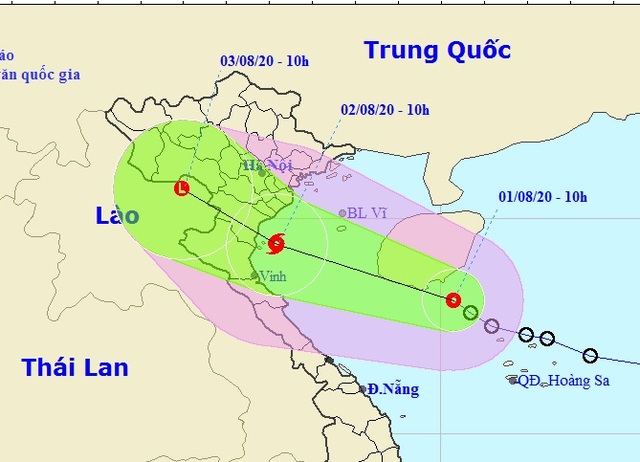 Áp thấp nhiệt đới sắp mạnh thành bão, dự báo ảnh hưởng Nam Đồng bằng Bắc Bộ - 2 Áp thấp nhiệt đới sắp mạnh thành bão, dự báo ảnh hưởng Nam Đồng bằng Bắc Bộ - 2