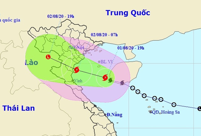 Sáng mai bão số 2 vào vùng biển ven bờ các tỉnh Thái Bình - Hà Tĩnh - 1