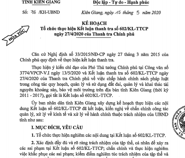 Thanh tra Chính phủ đề nghị thu hồi 43 dự án treo nhiều năm ở Phú Quốc - 2 Thanh tra Chính phủ đề nghị thu hồi 43 dự án treo nhiều năm ở Phú Quốc - 2