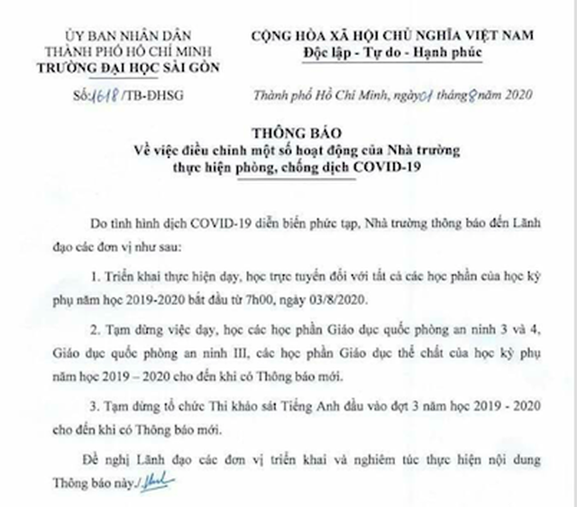 Cấp tốc cho sinh viên nghỉ, chuyển dạy online do dịch Covid-19 tái phát - 2 Cấp tốc cho sinh viên nghỉ, chuyển dạy online do dịch Covid-19 tái phát - 2