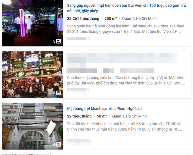 “Mặt bằng vàng” Quận 1, TPHCM đua nhau treo bảng cho thuê trong mùa dịch - 9 “Mặt bằng vàng” Quận 1, TPHCM đua nhau treo bảng cho thuê trong mùa dịch - 9