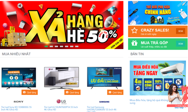 Siêu thị điện máy đồng loạt giảm giá, xả hàng hè - 1 Siêu thị điện máy đồng loạt giảm giá, xả hàng hè - 1