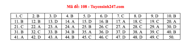 Gợi ý giải đề thi môn Toán tốt nghiệp THPT 2020 - 4