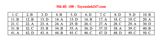 Gợi ý giải đề thi môn Toán tốt nghiệp THPT 2020 - 8