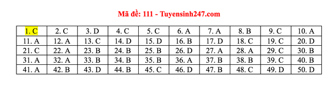 Gợi ý giải đề thi môn Toán tốt nghiệp THPT 2020 - 14