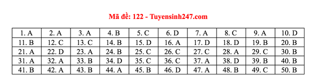 Gợi ý giải đề thi môn Toán tốt nghiệp THPT 2020 - 11