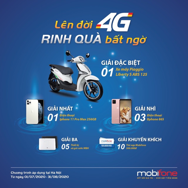 Mobifone: Lên đời 4G, rinh quà bất ngờ - 1 Mobifone: Lên đời 4G, rinh quà bất ngờ - 1