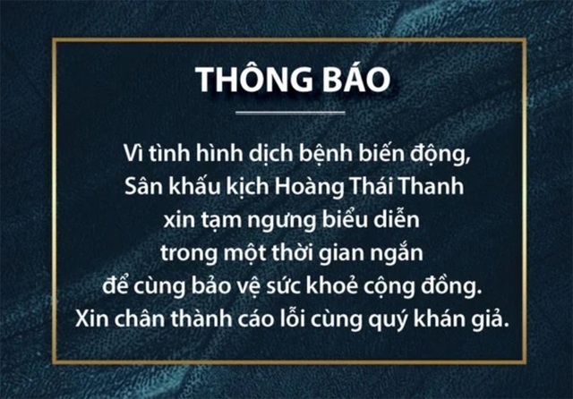 Sân khấu kịch Sài Gòn “thấp thỏm” theo mùa dịch Covid-19 - 3 Sân khấu kịch Sài Gòn “thấp thỏm” theo mùa dịch Covid-19 - 3