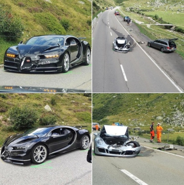 Tai nạn thiệt hại hơn 4 triệu USD vì tài xế siêu xe Bugatti mất kiên nhẫn - 1 Tai nạn thiệt hại hơn 4 triệu USD vì tài xế siêu xe Bugatti mất kiên nhẫn - 1