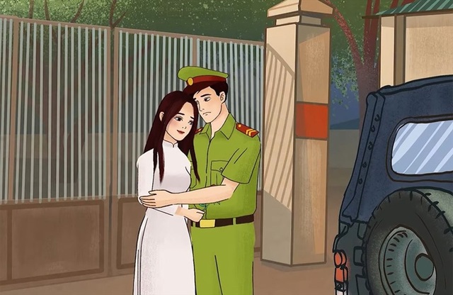 Xúc động với MV hoạt hình “Tình yêu lính công an” của nhạc sĩ An Hiếu - 1