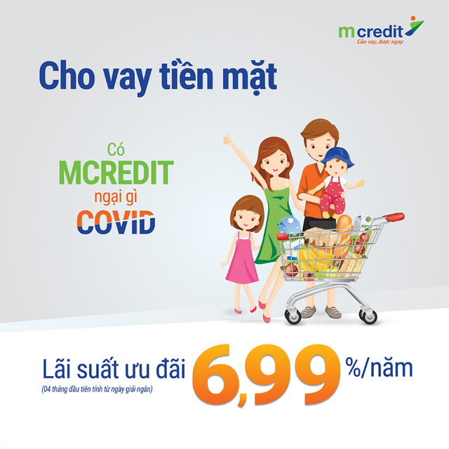 Vượt “bão Covid”- Mcredit ưu đãi lãi suất 6,99% cho khách hàng vay tiền mặt - 1 Vượt “bão Covid”- Mcredit ưu đãi lãi suất 6,99% cho khách hàng vay tiền mặt - 1
