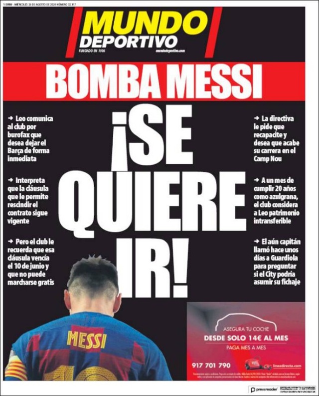 Nhật ký chuyển nhượng ngày 26/8: Tràn ngập câu chuyện Messi rời Barcelona - 1
