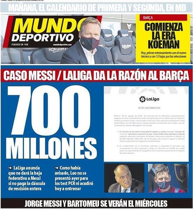 Nhật ký chuyển nhượng ngày 31/8: Man City chi khủng để có Messi - 5 Nhật ký chuyển nhượng ngày 31/8: Man City chi khủng để có Messi - 5