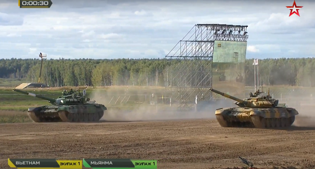Đội xe tăng Việt Nam cán đích sau Myanmar trong trận bán kết Army Games - 36 Đội xe tăng Việt Nam cán đích sau Myanmar trong trận bán kết Army Games - 36