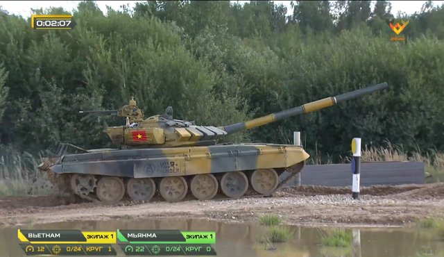 Đội xe tăng Việt Nam cán đích sau Myanmar trong trận bán kết Army Games - 35 Đội xe tăng Việt Nam cán đích sau Myanmar trong trận bán kết Army Games - 35