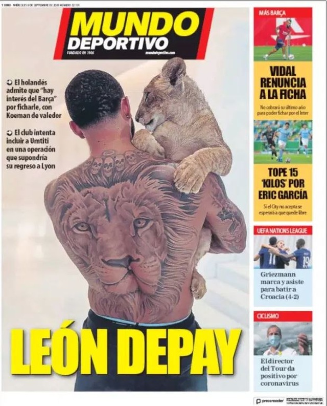 Nhật ký chuyển nhượng ngày 10/9: Depay gia nhập Barcelona? - 4 Nhật ký chuyển nhượng ngày 10/9: Depay gia nhập Barcelona? - 4