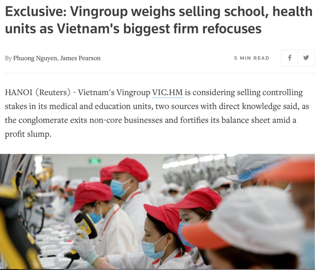 Vingroup bác bỏ tin đồn bán Vinschool và Vinmec - 2 Vingroup bác bỏ tin đồn bán Vinschool và Vinmec - 2