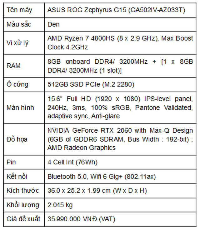 ROG Zephyrus G15: Sức mạnh ấn tượng trong ngoại hình siêu mỏng - 6 ROG Zephyrus G15: Sức mạnh ấn tượng trong ngoại hình siêu mỏng - 6