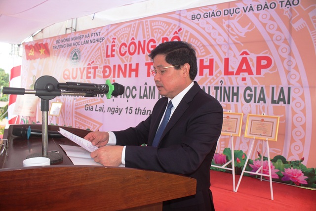 Công bố Quyết định thành lập Phân hiệu Đại học Lâm nghiệp tại tỉnh Gia Lai - 5 Công bố Quyết định thành lập Phân hiệu Đại học Lâm nghiệp tại tỉnh Gia Lai - 5