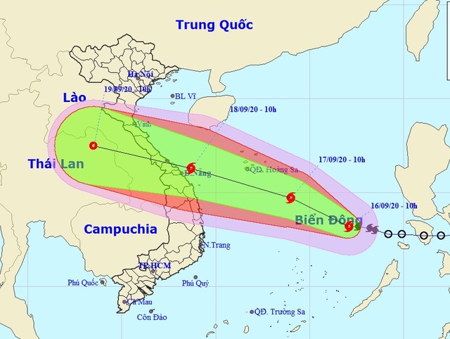 Bão số 5 có thể liên tục mạnh lên khi vào gần đất liền - 1 Bão số 5 có thể liên tục mạnh lên khi vào gần đất liền - 1