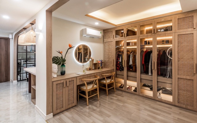 Ngẩn ngơ trước vẻ đẹp hiện đại, thời thượng của căn hộ 75 m2 ở Sài Gòn - 9 Ngẩn ngơ trước vẻ đẹp hiện đại, thời thượng của căn hộ 75 m2 ở Sài Gòn - 9