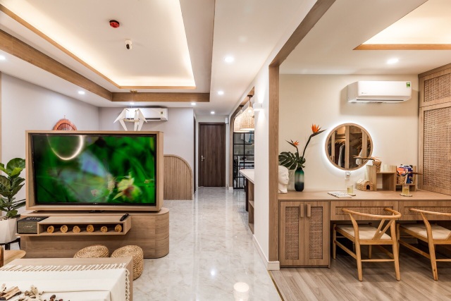Ngẩn ngơ trước vẻ đẹp hiện đại, thời thượng của căn hộ 75 m2 ở Sài Gòn - 1 Ngẩn ngơ trước vẻ đẹp hiện đại, thời thượng của căn hộ 75 m2 ở Sài Gòn - 1