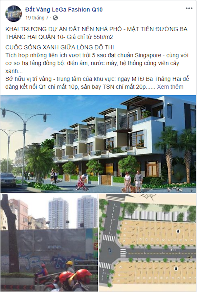 UBND Quận 10, TPHCM cảnh báo dự án mang tên “Đất vàng LeGa Fashion” - 1 UBND Quận 10, TPHCM cảnh báo dự án mang tên “Đất vàng LeGa Fashion” - 1