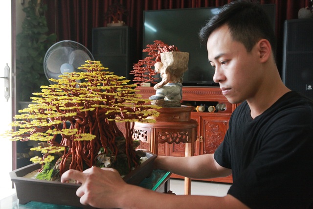 Chiêm ngưỡng “siêu cây” làm từ dây đồng, gắn hạt cườm, lớn nhất Việt Nam - 6 Chiêm ngưỡng “siêu cây” làm từ dây đồng, gắn hạt cườm, lớn nhất Việt Nam - 6