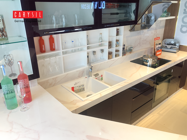 Chậu đá granite Carysil phù hợp cho các thiết kế bếp chung cư - 4 Chậu đá granite Carysil phù hợp cho các thiết kế bếp chung cư - 4