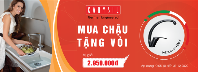 Chậu đá granite Carysil phù hợp cho các thiết kế bếp chung cư - 5 Chậu đá granite Carysil phù hợp cho các thiết kế bếp chung cư - 5