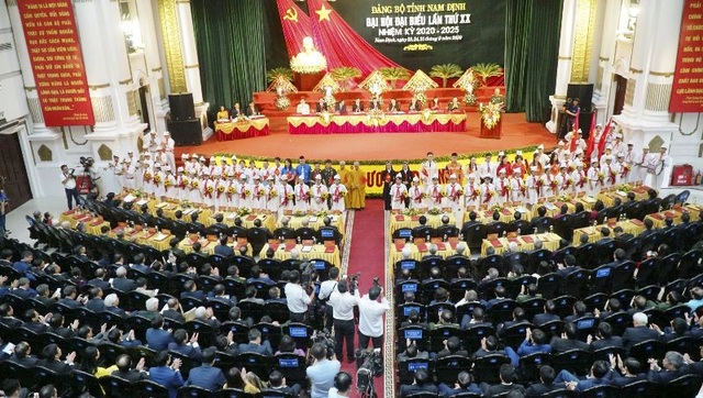 Bế mạc Đại hội đại biểu Đảng bộ tỉnh Nam Định lần thứ XX - 1 Bế mạc Đại hội đại biểu Đảng bộ tỉnh Nam Định lần thứ XX - 1