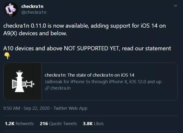 Ra mắt chưa đầy một tuần iOS 14 đã bị bẻ khóa thành công - 1