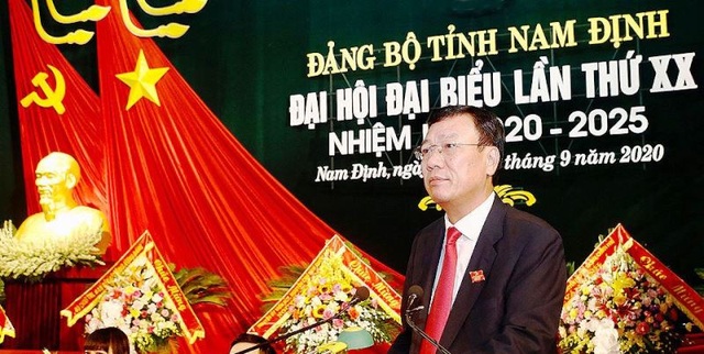 Ông Đoàn Hồng Phong tái cử Bí thư Tỉnh uỷ Nam Định - 1