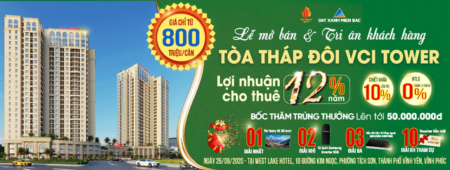 VCI Tower Vĩnh Yên - Tòa căn hộ cao cấp chính thức mở bán tới khách hàng - 1 VCI Tower Vĩnh Yên - Tòa căn hộ cao cấp chính thức mở bán tới khách hàng - 1